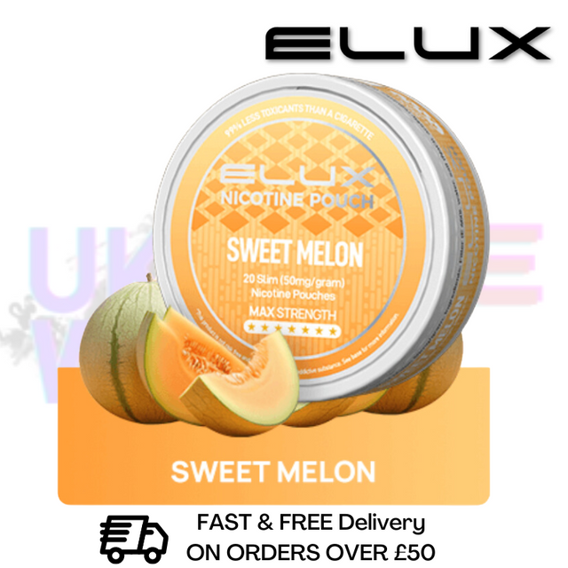 Sweet Melon Elux Legend Nicotine Pouches - ONLY £3.99