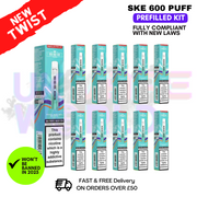 Fresh Menthol Mojito SKE Crystal Bar Puffs 600 SKE Box Of 10 Fresh Menthol Mojito SKE Crystal Bar Puffs 600 SKE Box Of 10