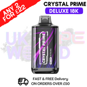 Shop Fire bru Crystal Prime Deluxe 18000 Puffs 18K PUFF -  UK Vape World