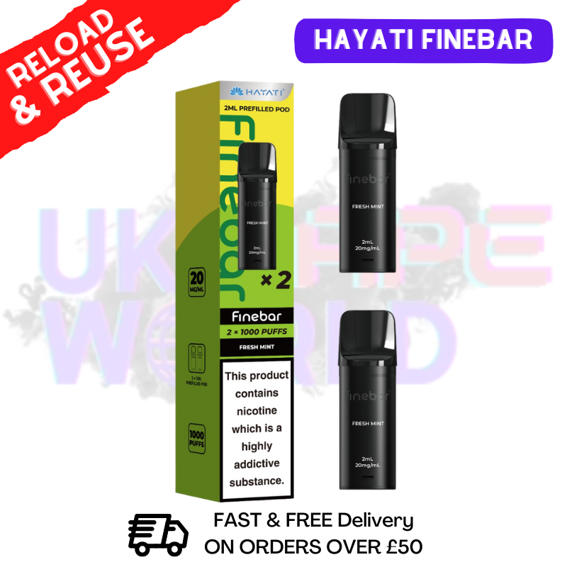 88 vape 4 in 1 pods Hayati Finebar Prefilled Replacement Pods [Pack Of 2]