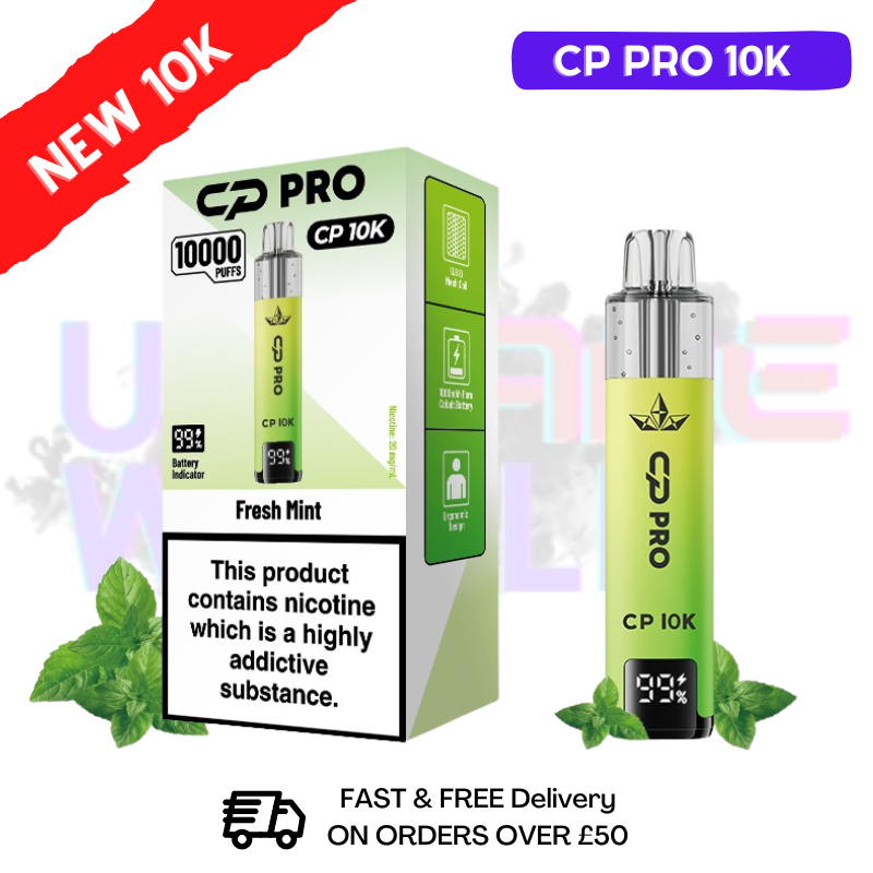 Fresh Mint Cp Pro 10K Puff Pod Kit - ukvapeworld