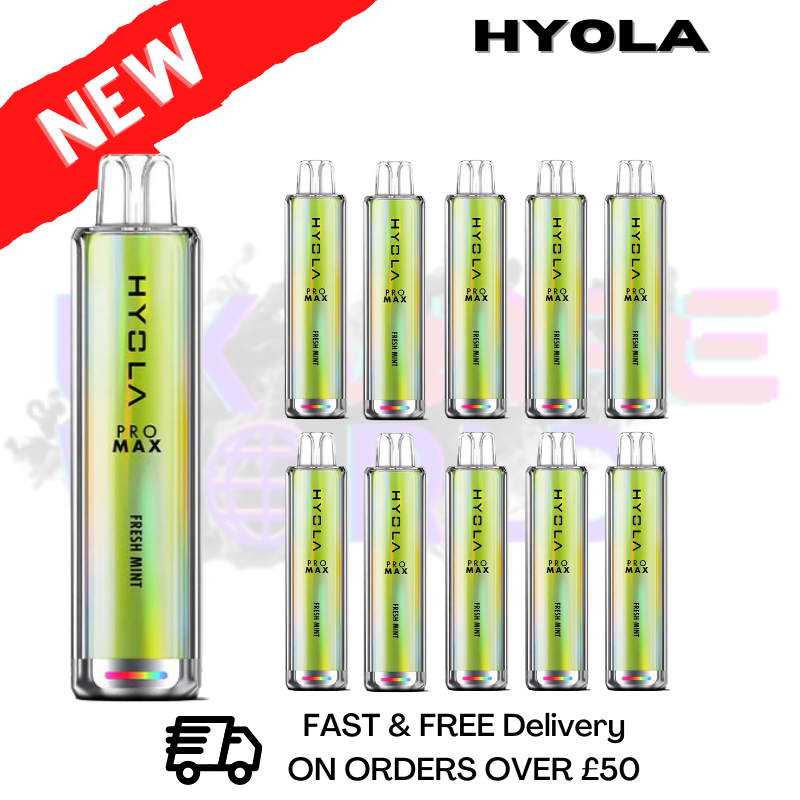 Shop Fresh Mint Hyola Pro Max 6000 Puff Box Of 10 - UK Vape World