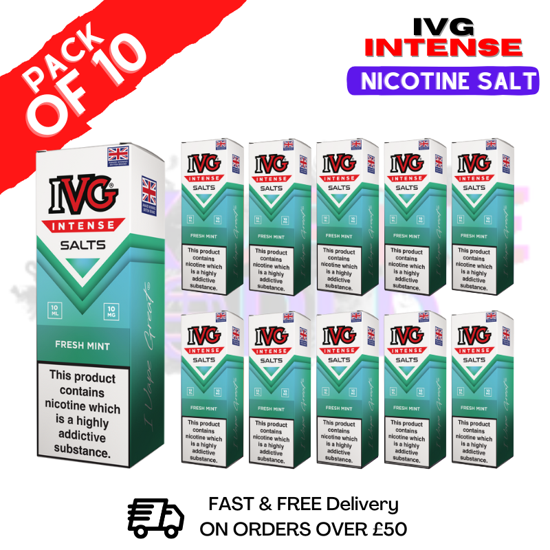Fresh Mint IVG Intense Nic Salt Box Of 10