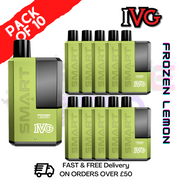 Shop Frozen Lemon IVG Smart 5500 Puff Kit Pack / Box Of 10 - UK Vape World