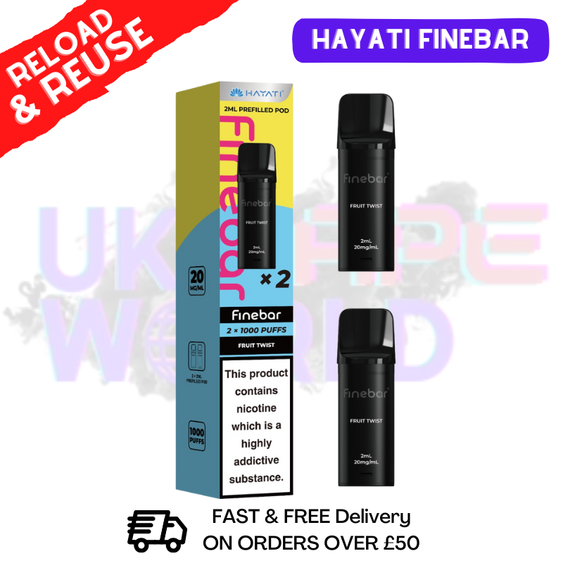 Hayati Finebar Prefilled Replacement Pods [Pack Of 2]