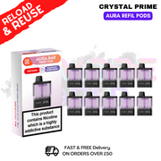 Fruit Bomb Crystal Aura 40K Replacement Pods Box Of 10 - ukvapeworld