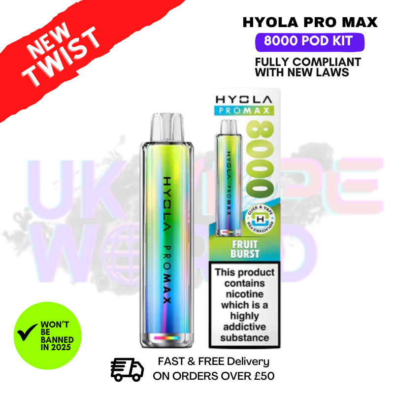 Fruit Burst Hyola Pro Max 8000 Puff Prefilled Pod Kit