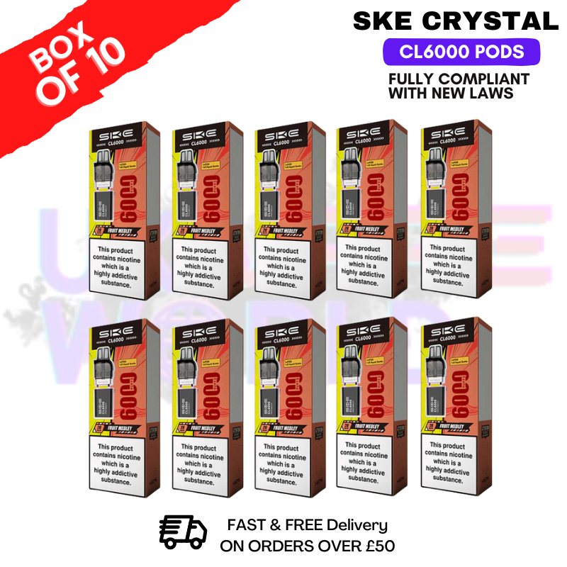 Fruit Medley SKE Crystal CL6000 Prefilled Pod Box Of 10 - ukvapeworld