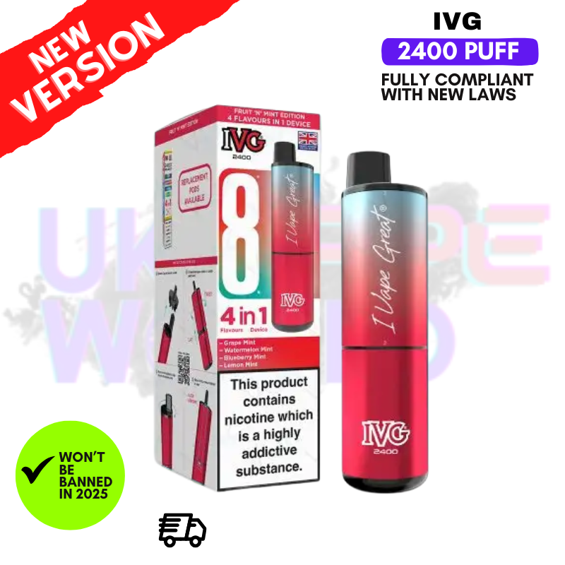 Fruit n Mint Edition IVG 2400 Prefilled Pod Kit