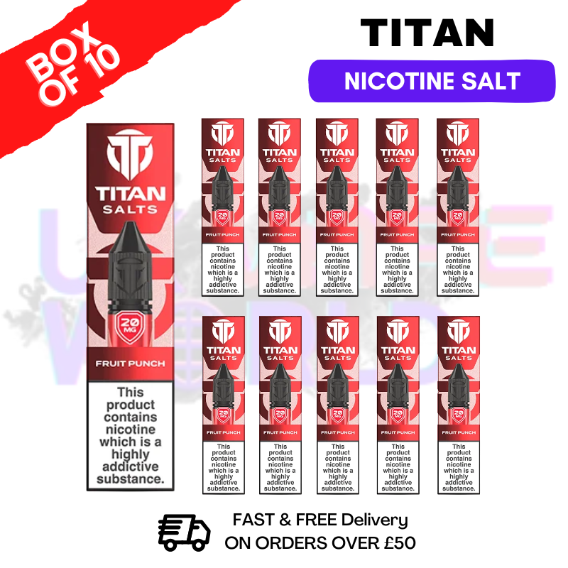 Fruit Punch Titan 10ml Nic Salt BOX OF 10 - ukvapeworld