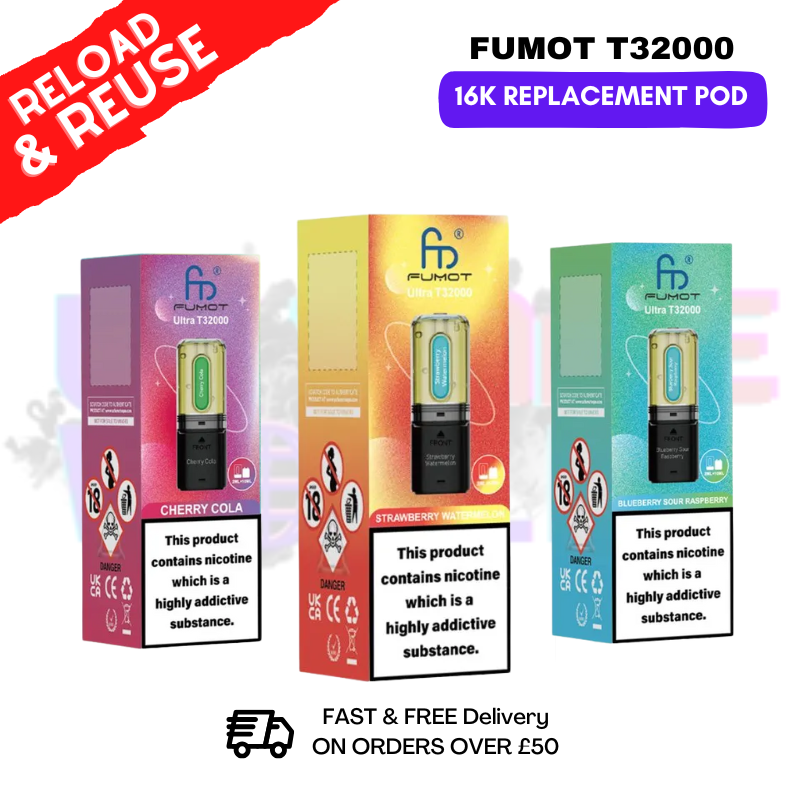 Shop Fumot 32K RandM T32000 REPLACEMENT PODS - £4.99 - UK Vape World