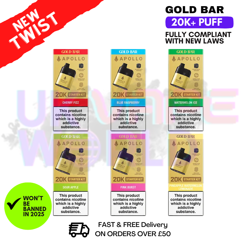 Shop Gold Bar Apollo 20K Prefilled Pod Kit