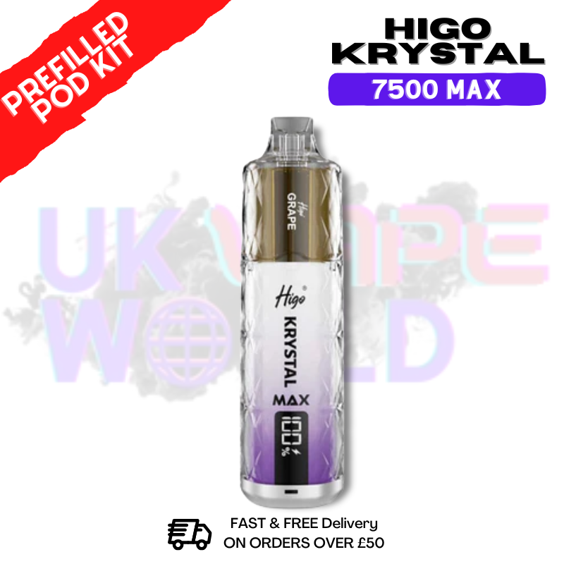 Grape Krystal Higo 7500 Max Prefilled Pod Kit - ukvapeworld