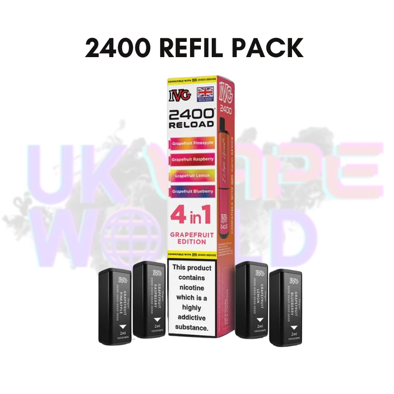 Grapefruit Edition IVG 2400 RELOAD Pods - Box Of 10