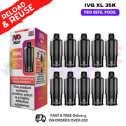 Guava Pineapple IVG XL 35K Replacement Pods Box Of 10 - ukvapeworld