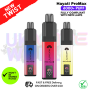 Hayati Pro Max+ 6000 Puff Prefilled Pod Kit - ANY 3 FOR 21 Hayati Pro Max+ 6000 Puff Prefilled Pod Kit - ANY 3 FOR 21