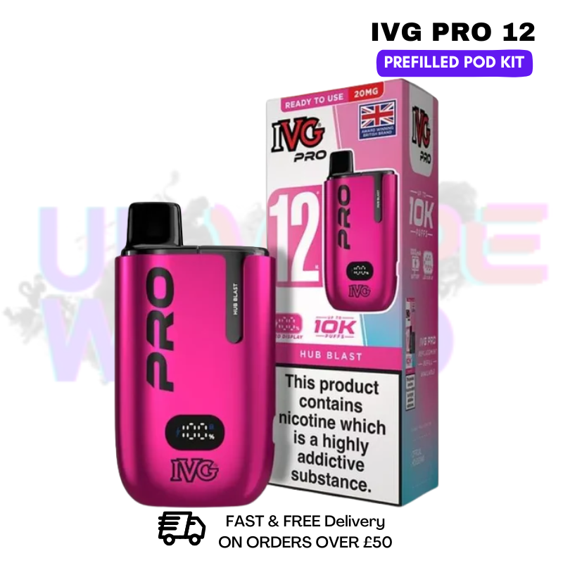 Hub Blast IVG Pro12 Prefilled Pod Kit - ukvapeworld