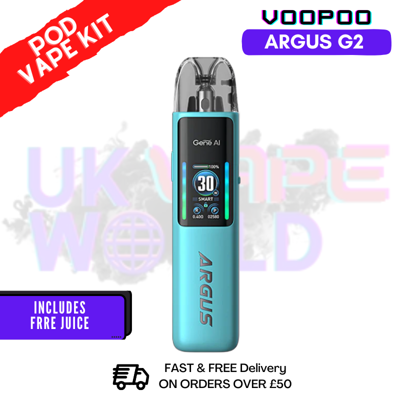 Iris Blue VooPoo Argus G2 Kit - Only £19.99