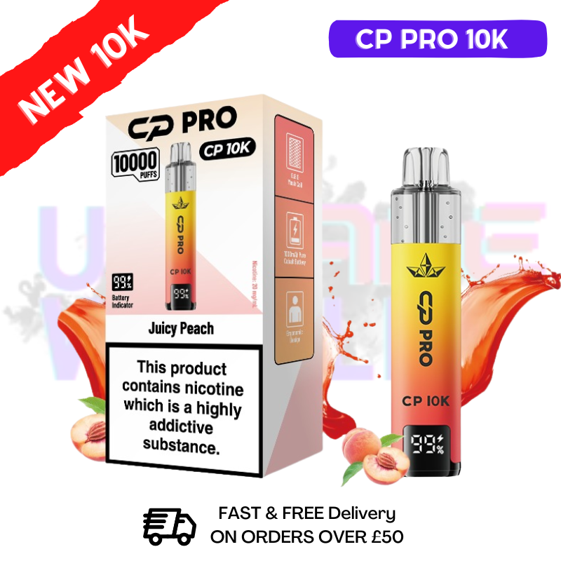Juicy Peach Cp Pro 10K Puff Pod Kit - ukvapeworld