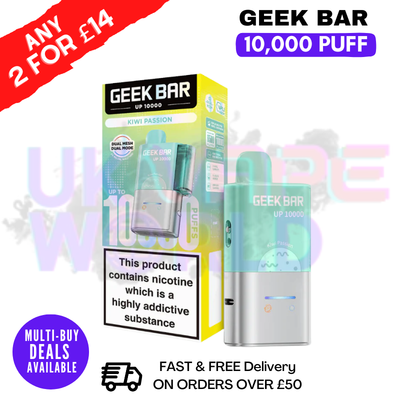 Shop Kiwi Passion Geek Bar Up 10000 Pod Kit - UK Vape World