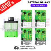 Shop Kiwi Passionfruit Guava Crystal Galaxy 30K Replacement Pods Box Of 5 - Ukvapeworld