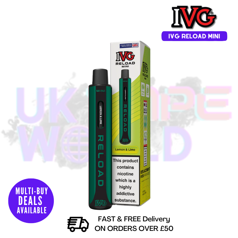 IVG Reload Mini 600 Puff Pod Kit 3 for 9 IVG Reload Mini 600 Puff Pod Kit 3 for 9