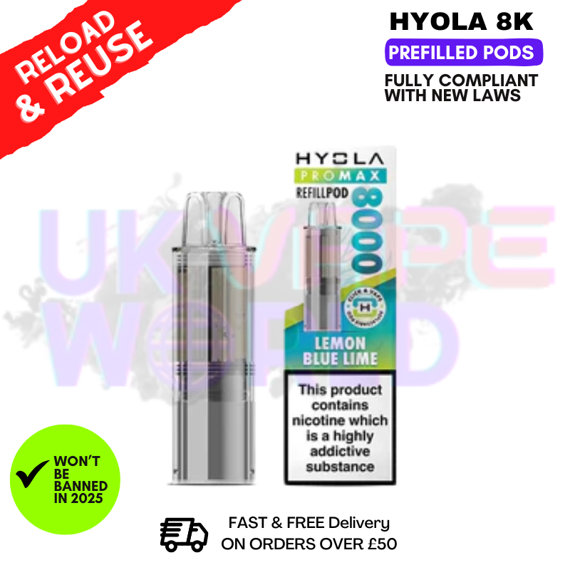 shop Lemon Blue Lime Hyola Pro Max 8000 Replacement Pod - ukvapeworld
