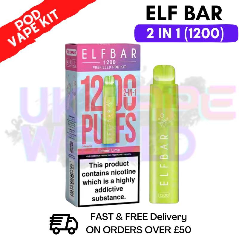Shop Lemon Lime Elf Bar 1200 Puffs Prefilled Pod Kit - UK Vape World
