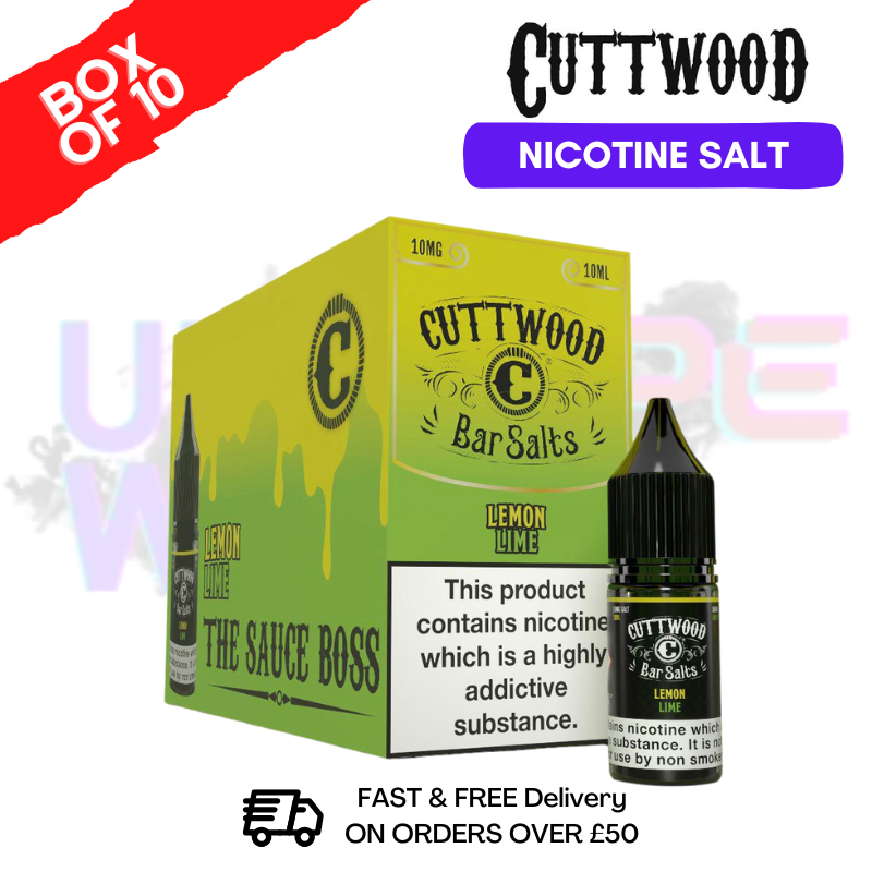 Lemon Lime Cuttwood Bar Salt BOX OF 10 - ukvapeworld