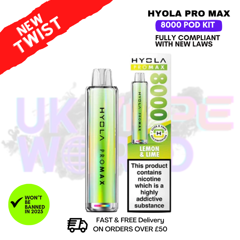 Lemon & Lime Hyola Pro Max 8000 Puff Prefilled Pod Kit