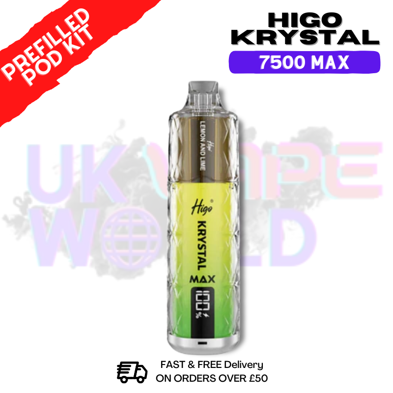 Lemon & Lime Krystal Higo 7500 Max Prefilled Pod Kit - ukvapeworld