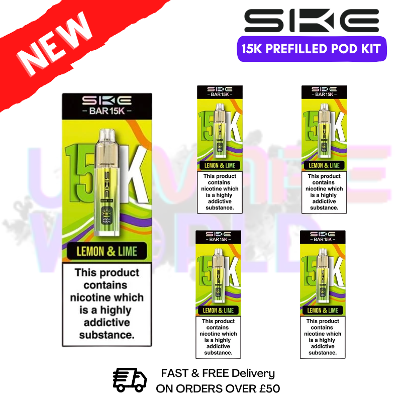 Lemon & Lime SKE 15K Puff Prefilled Pod Kit Box of 5 - ukvapeworld