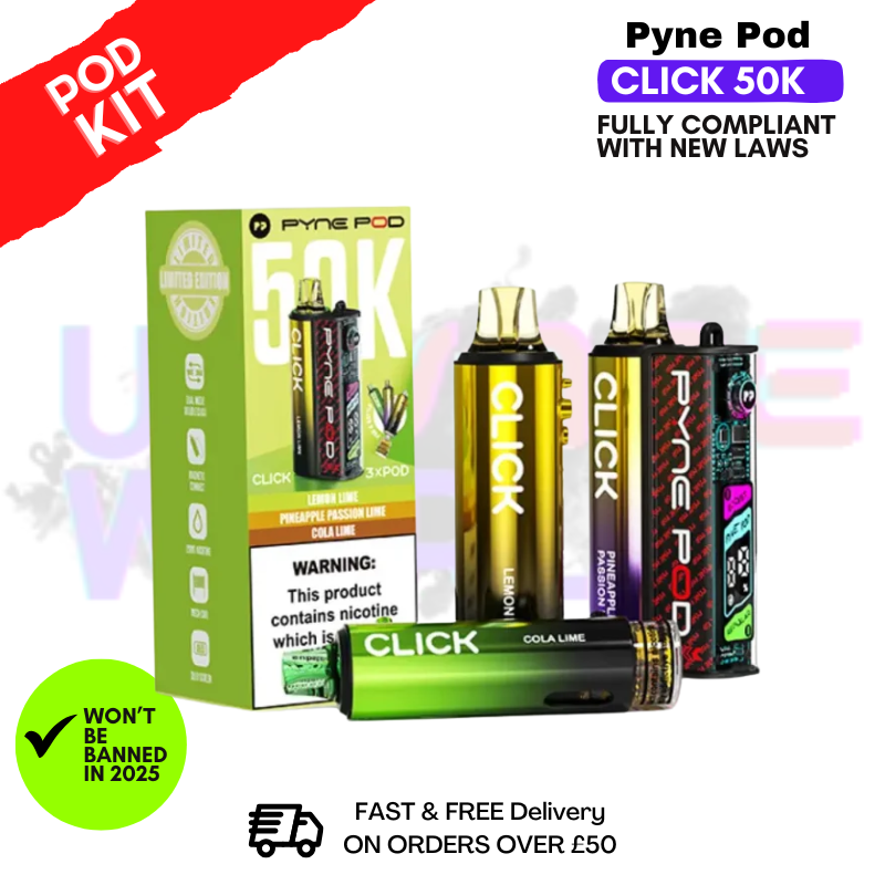 Lime Edition Pyne Pod 50K Click Vape Pod Kit
