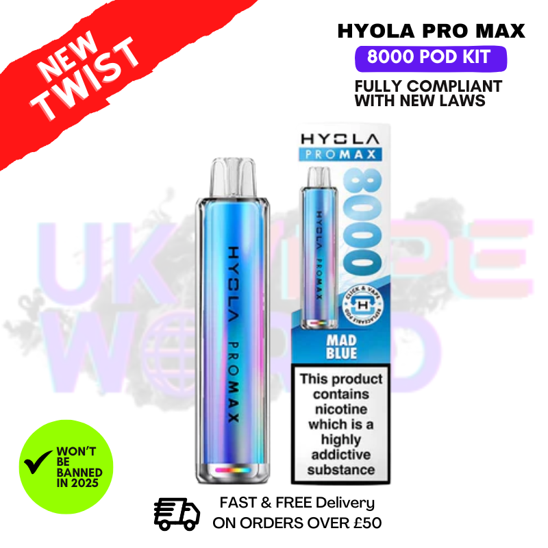 Mad Blue Hyola Pro Max 8000 Puff Prefilled Pod Kit