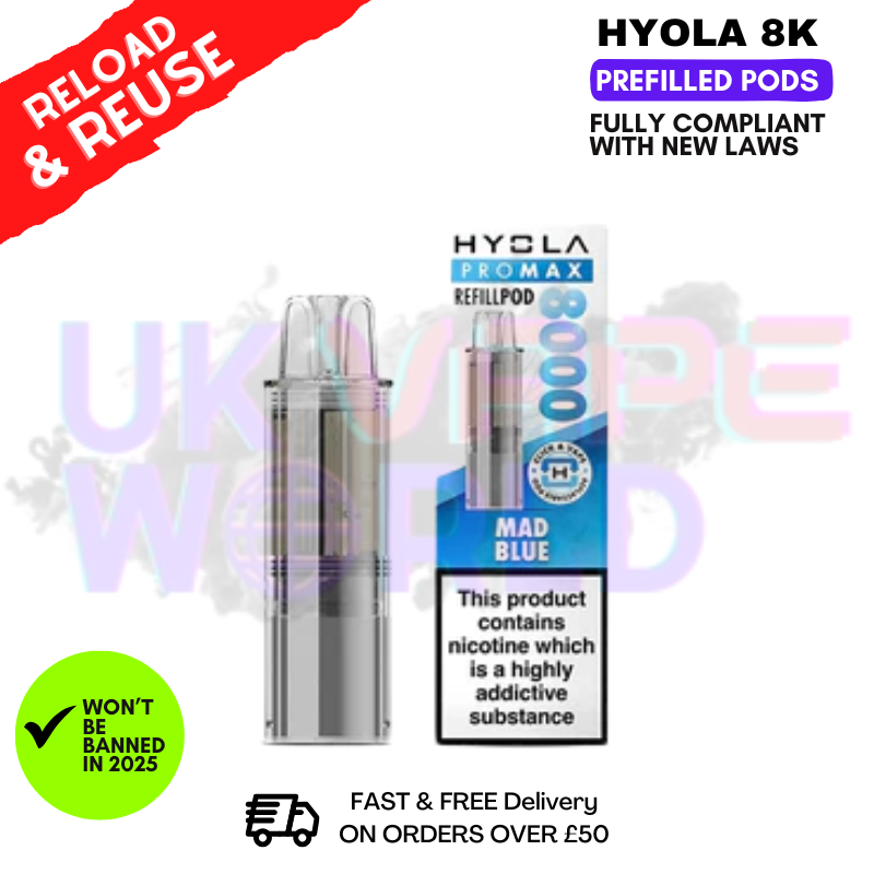 shop Mad Blue Hyola Pro Max 8000 Replacement Pod - ukvapeworld