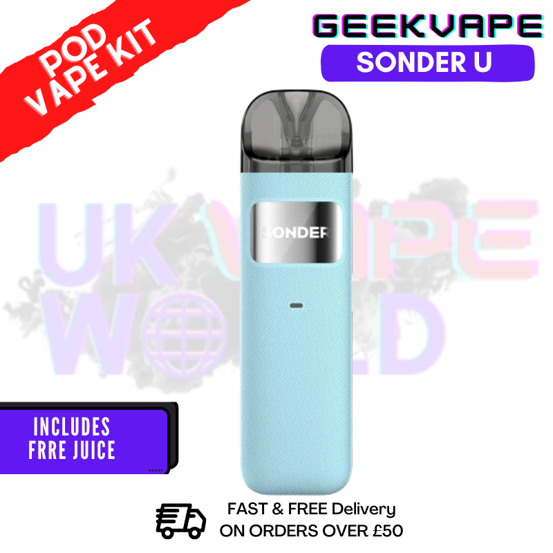 Shop Majestic Sky GeekVape Sonder U Pod Kit + 2x FREE SALTS - UK Vape WORLD