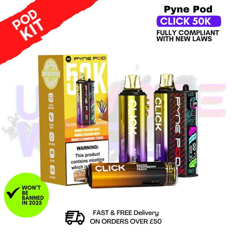 Mango Edition Pyne Pod 50K Click Vape Pod Kit