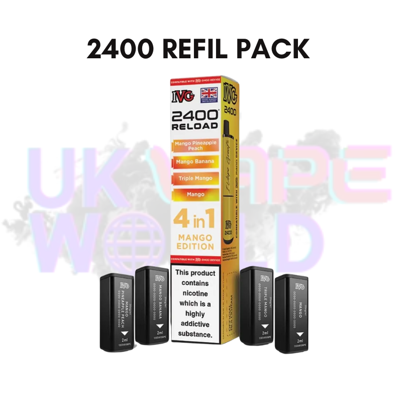 Mango Edition IVG 2400 RELOAD Pods - Box Of 10