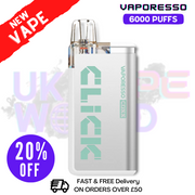 Shop Menthol Vaporesso 6K Coss Click Disposable Kit - ONLY £8.99 - UK Vape World