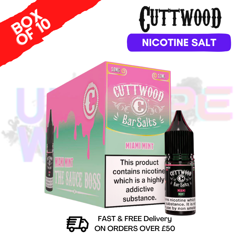 Miami Mint Cuttwood Bar Salt BOX OF 10 - ukvapeworld