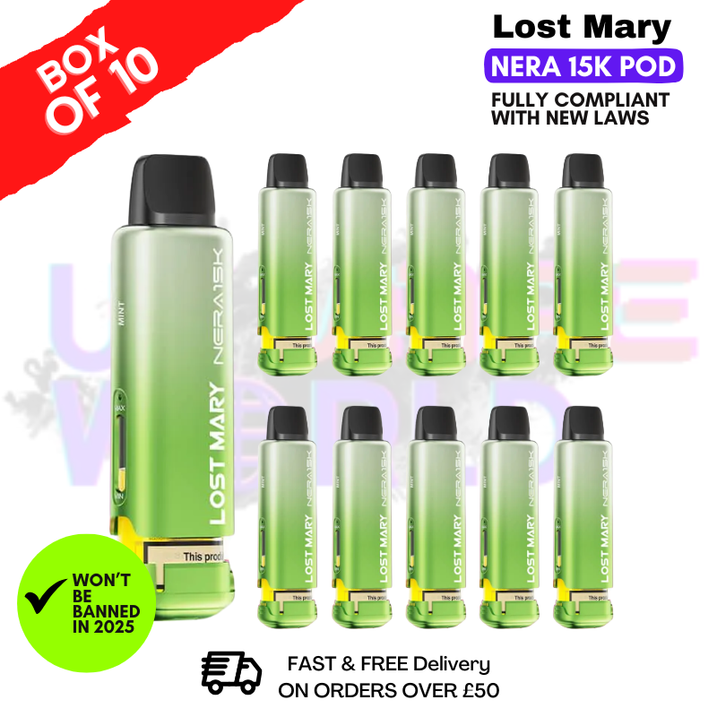 Mint Lost Mary Nera15K REFIL Box OF 10