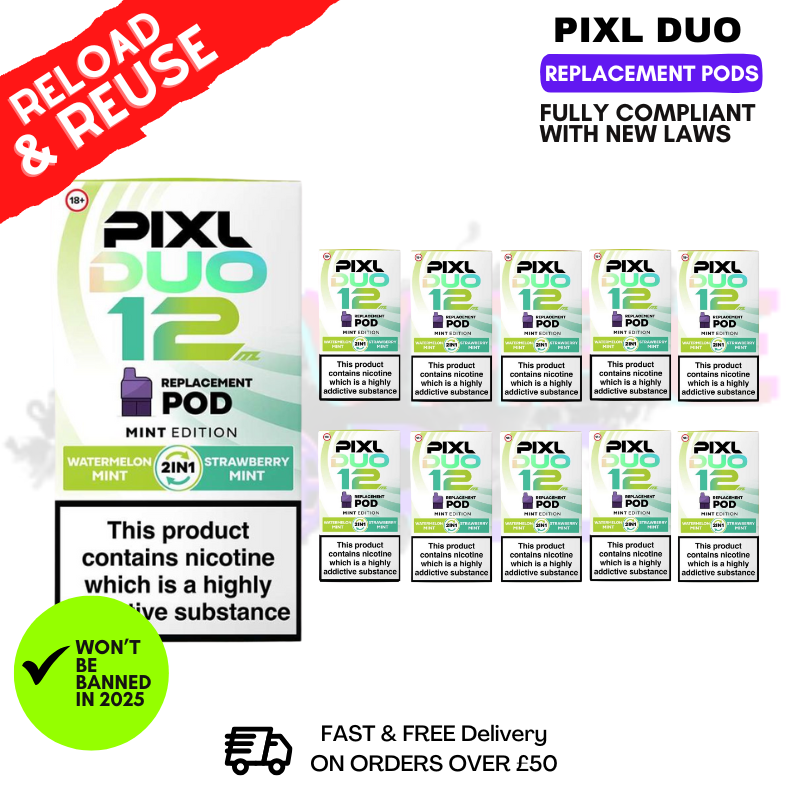 Mint Edition Pixl Duo Replacement Pods - Box Of 10