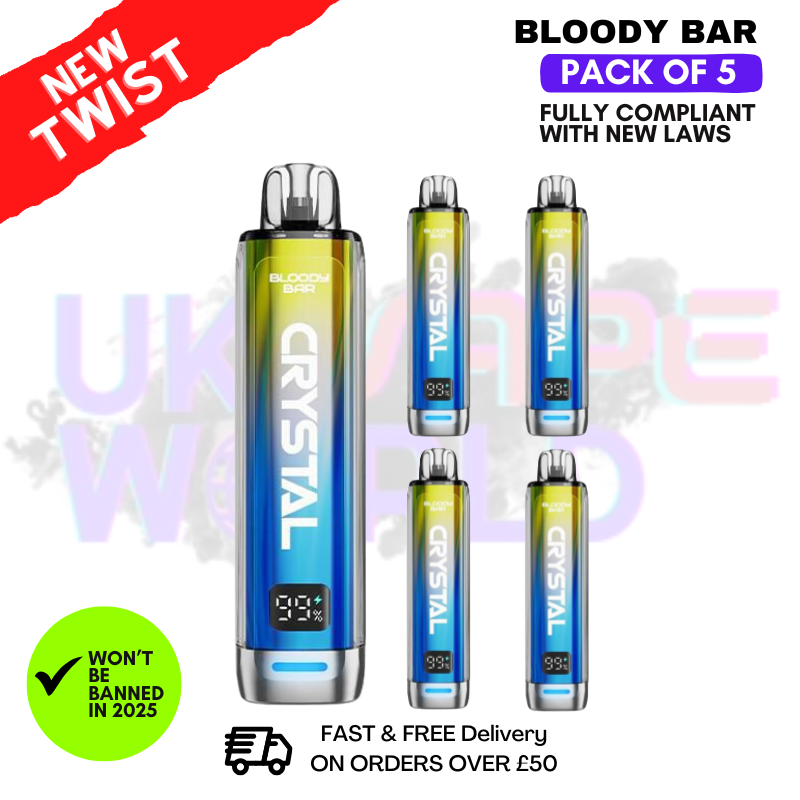 Mix Bear Bloody Bar Crystal 10K Puff Pack Of 5