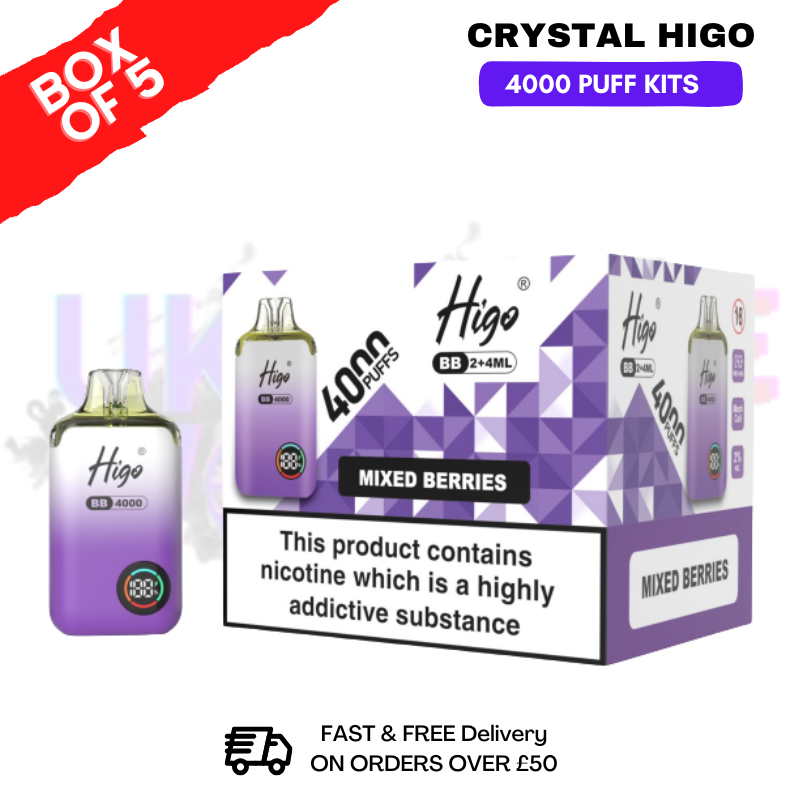 shop Mixed Berries Crystal Higo 4000 Pod Kits Box Of 5 - Ukvapeworld