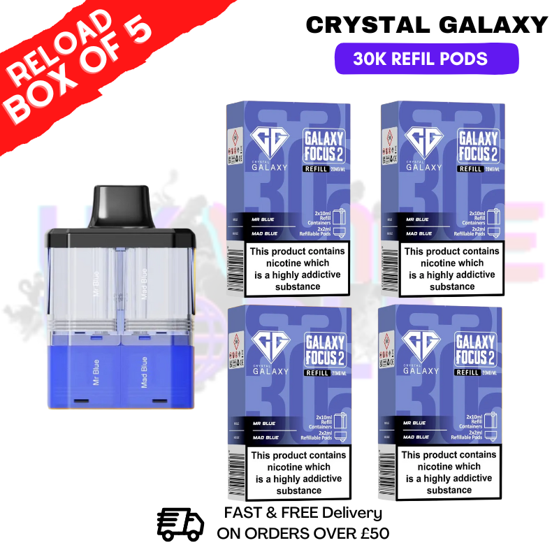  Shop Mr Blue Crystal Galaxy 30K Replacement Pods Box Of 5