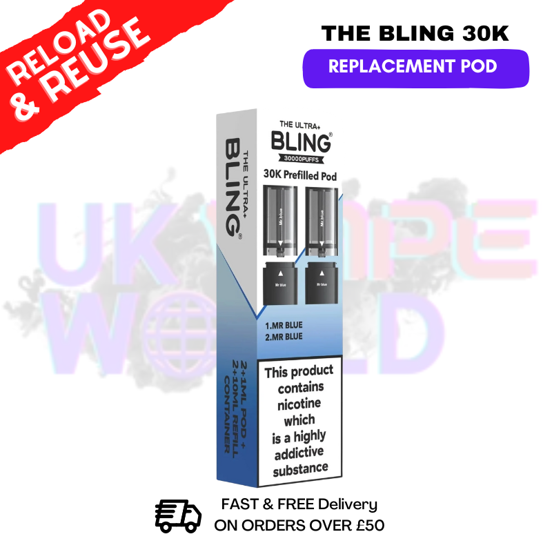 Bling 30k Replacement Pods Ultra Plus - £6.99