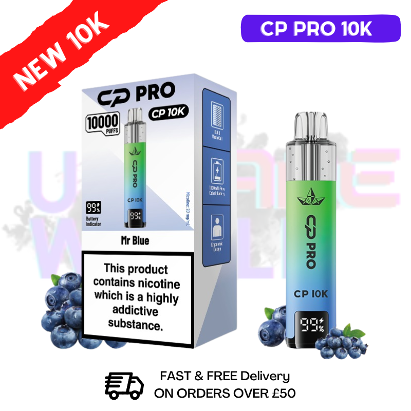 Mr Blue Cp Pro 10K Puff Pod Kit - ukvapeworld