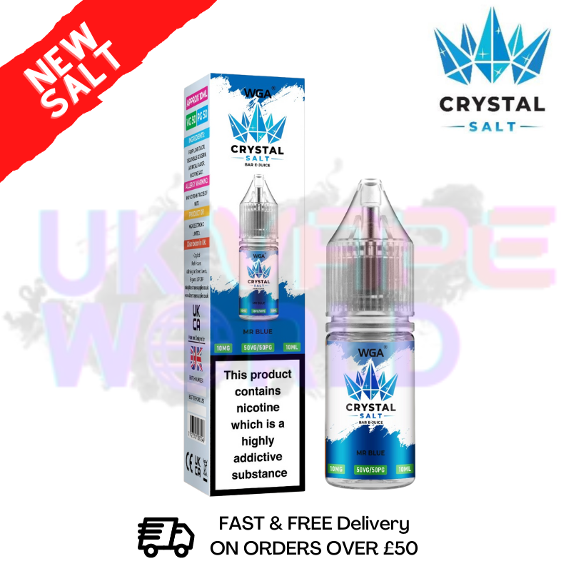 Mr Blue WGA Crystal Nic Salt | Nicotine Salts | Lowest Price Mr Blue WGA Crystal Nic Salt | Nicotine Salts | Lowest Price