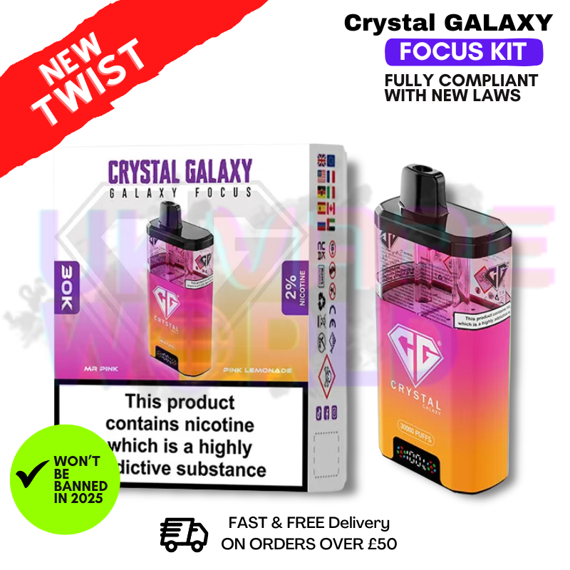 Shop Mr Pink Crystal Galaxy 30K Puff Kit - UK Vape World