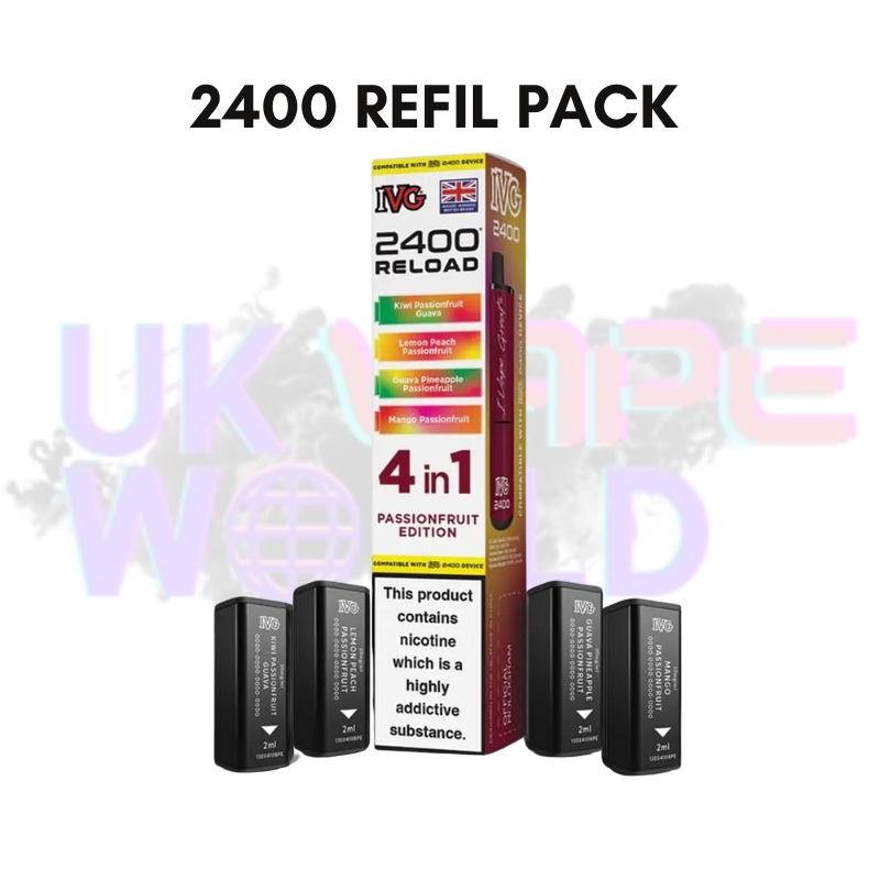 Passionfruit Edition IVG 2400 RELOAD Pods - Box Of 10